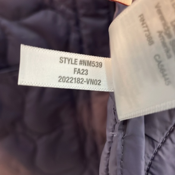 Madewell quilted oversized lightweight bomber jacket in Smokey grape - Picture 8 of 9